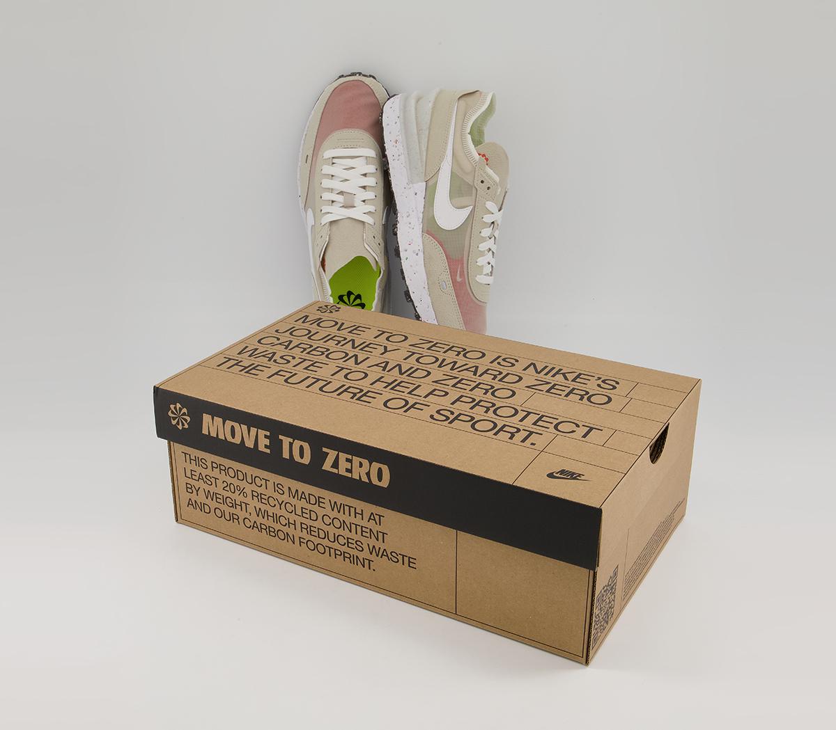 Nike Waffle One Trainers M Nike Waffle One Trainers M Cream White Orange Black Crater