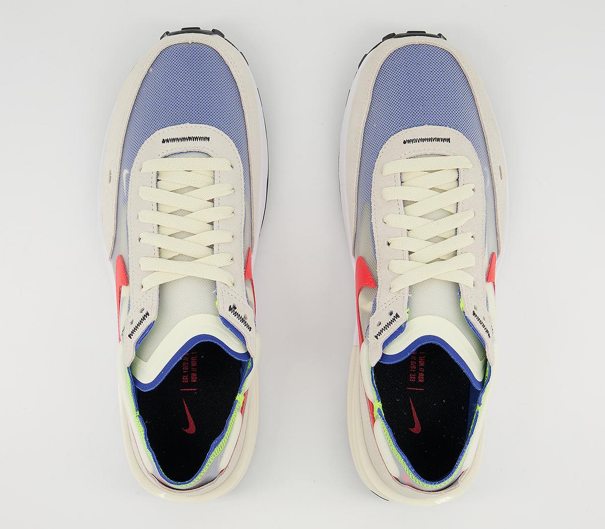 Nike Waffle One Trainers Nike Waffle One Trainers Coconut Milk Hyper Crimson