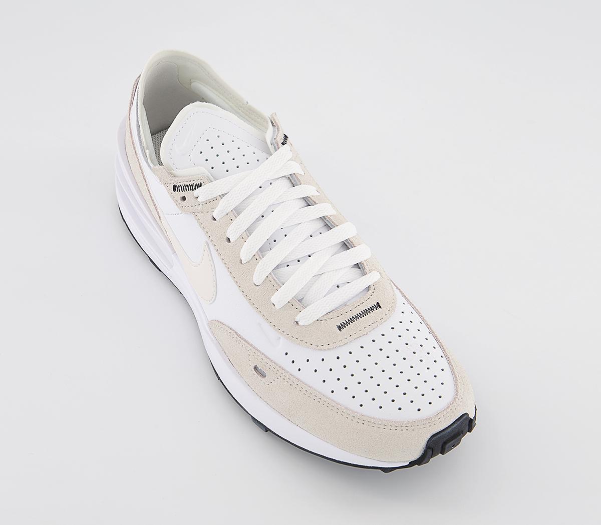 NikeNike Waffle One TrainersWhite Phantom Habanero Red Leather