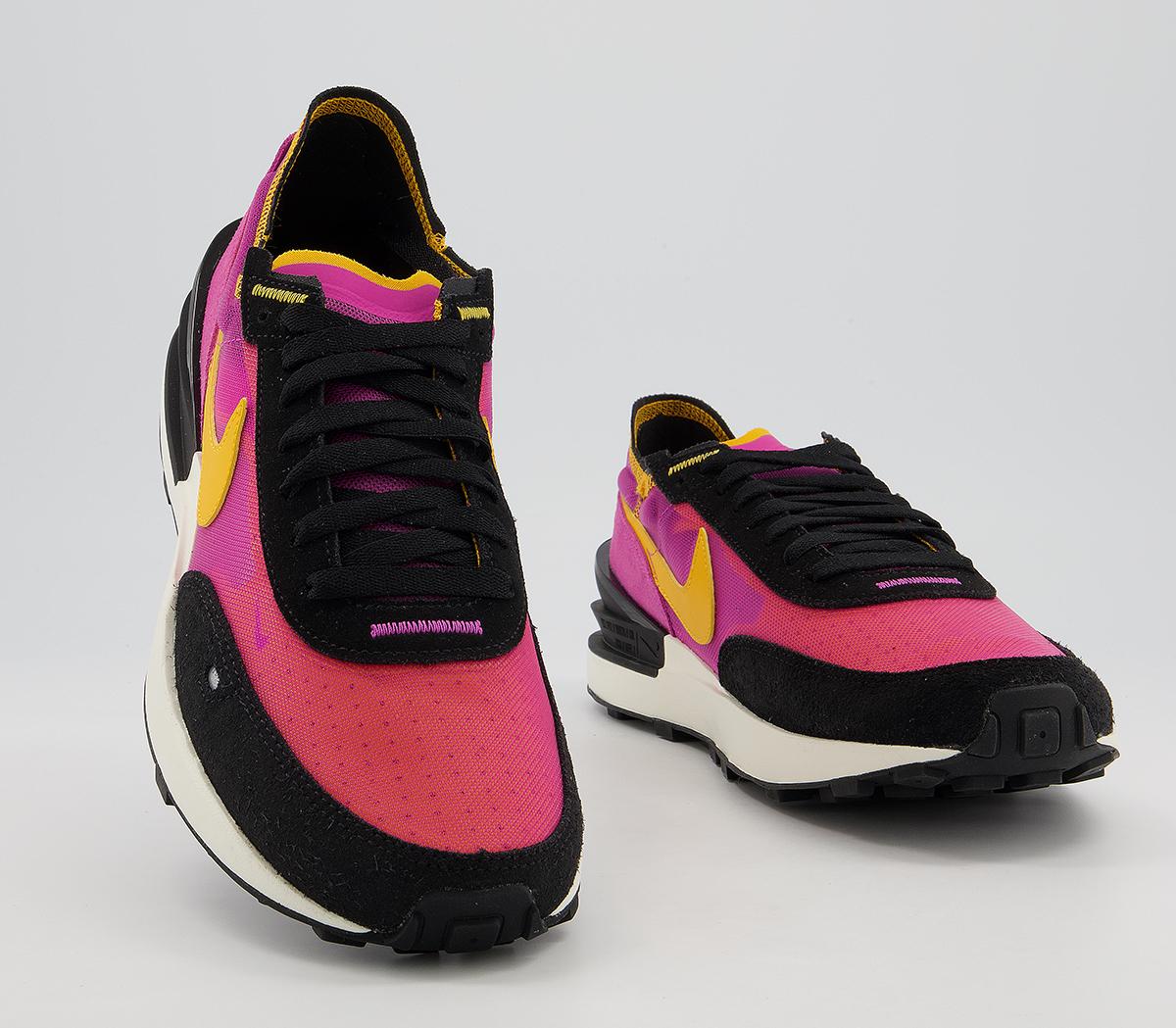 Nike Waffle One Trainers Nike Waffle One Trainers Fuchsia Gold Black Coconut Milk Silver Orange