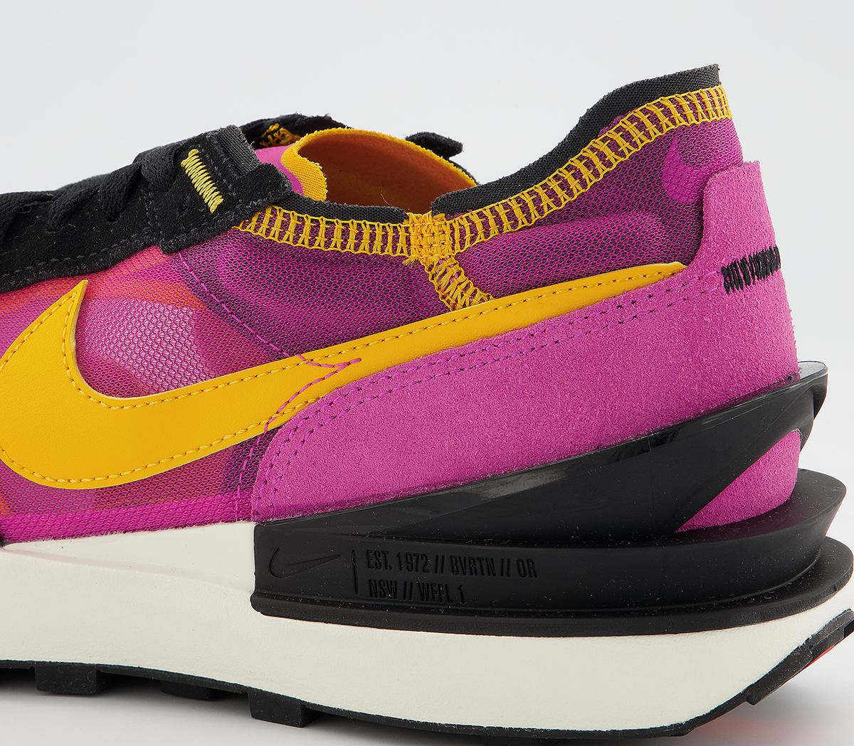 Nike Waffle One Trainers Nike Waffle One Trainers Fuchsia Gold Black Coconut Milk Silver Orange