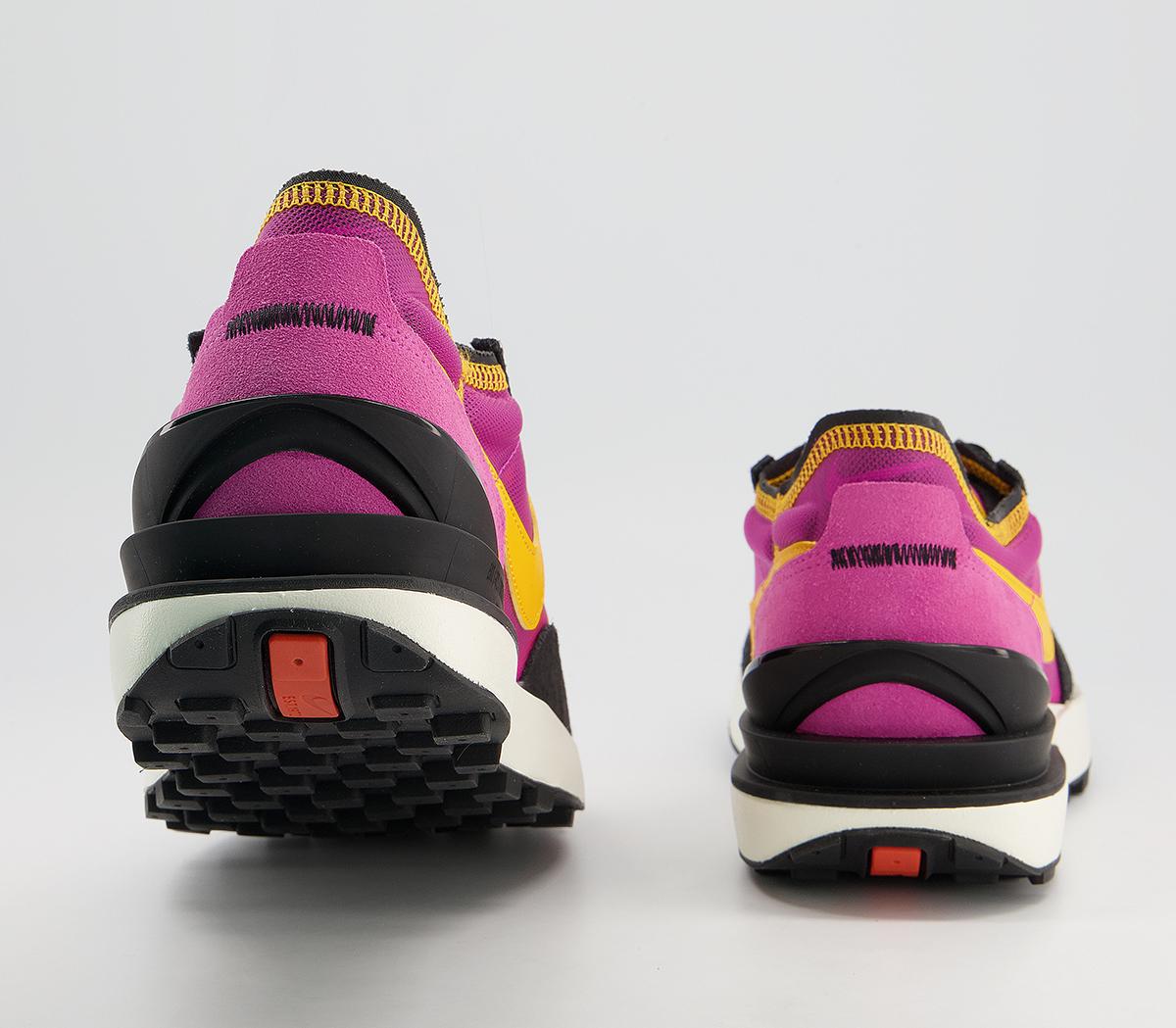 Nike Waffle One Trainers Nike Waffle One Trainers Fuchsia Gold Black Coconut Milk Silver Orange