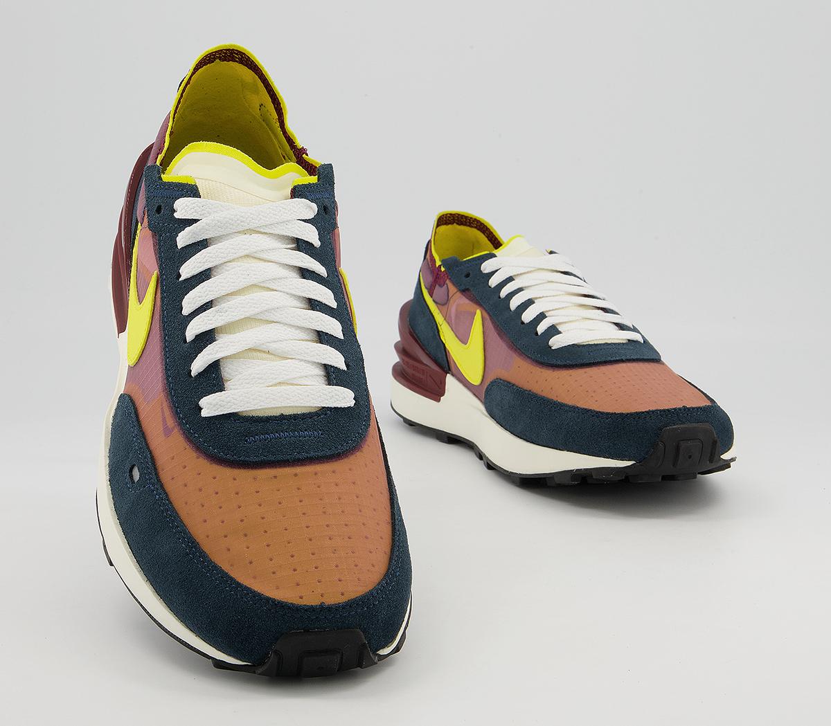 Nike Waffle One Trainers M Nike Waffle One Trainers M Dark Beetroot Yellow Strike Armory Navy