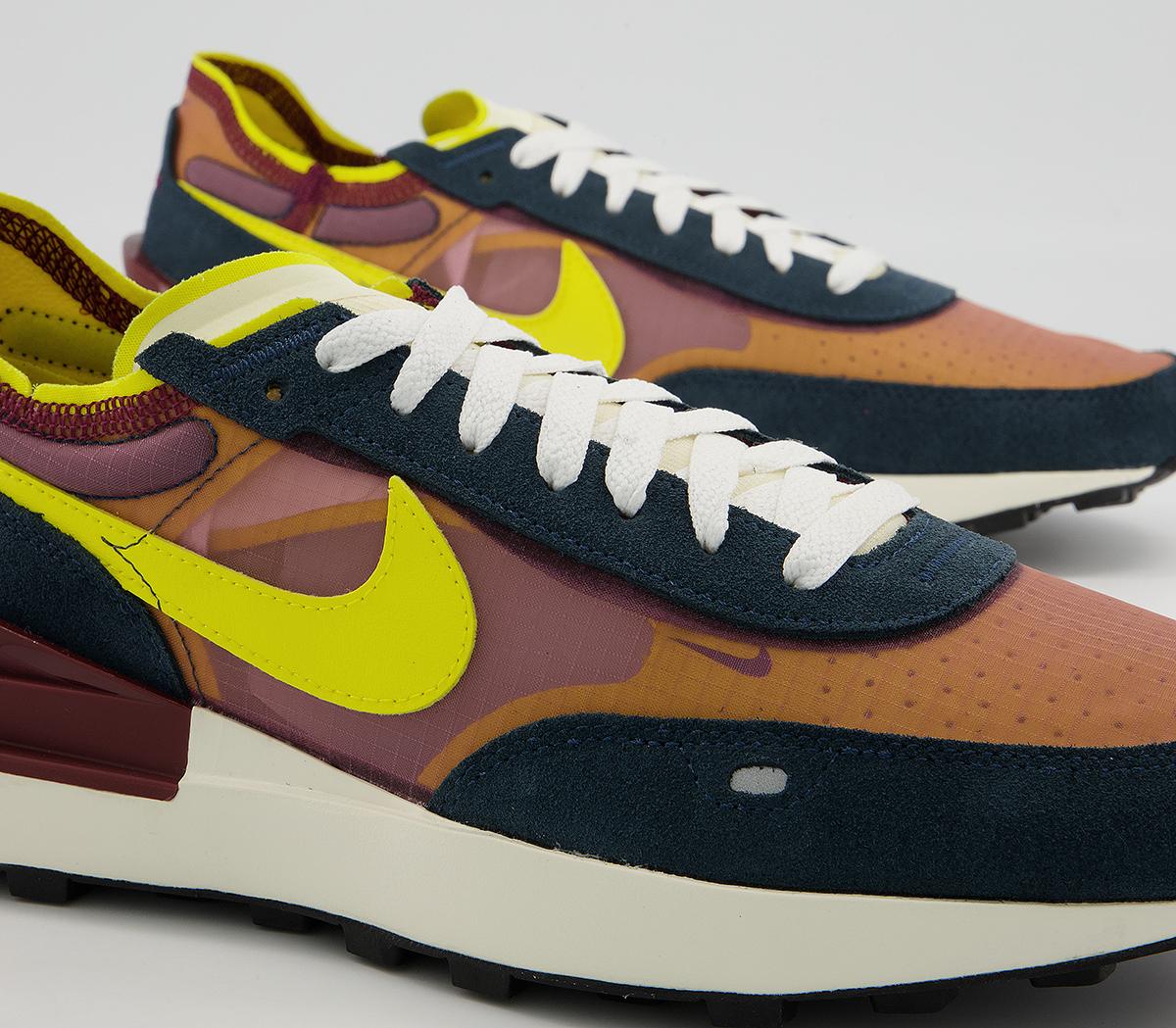 Nike Waffle One Trainers M Nike Waffle One Trainers M Dark Beetroot Yellow Strike Armory Navy