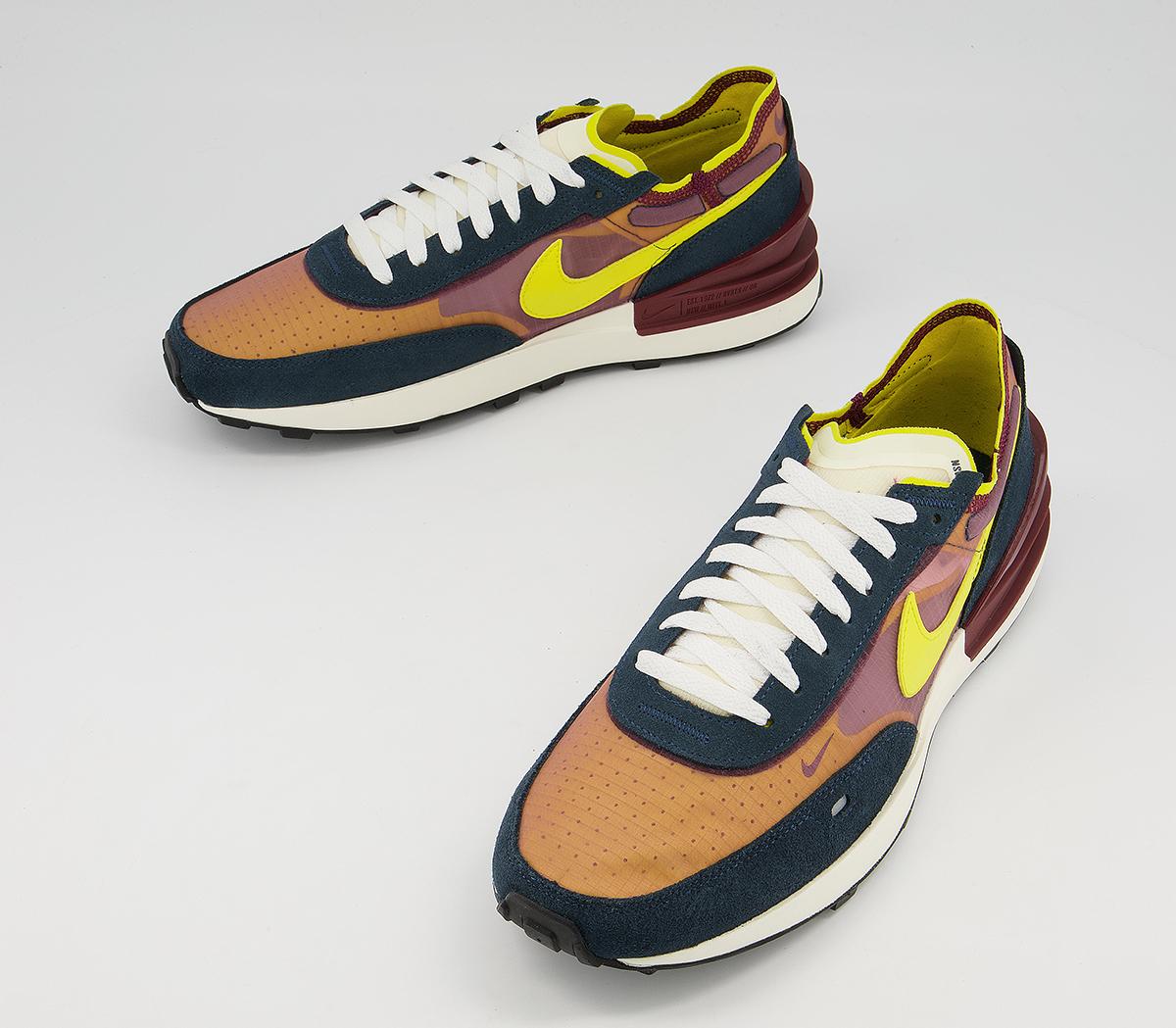Nike Waffle One Trainers M Nike Waffle One Trainers M Dark Beetroot Yellow Strike Armory Navy