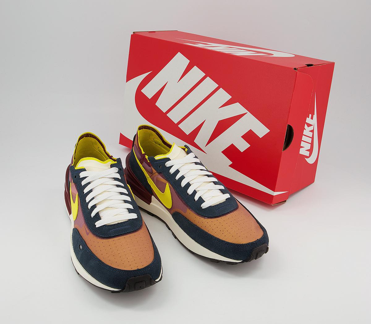 Nike Waffle One Trainers M Nike Waffle One Trainers M Dark Beetroot Yellow Strike Armory Navy