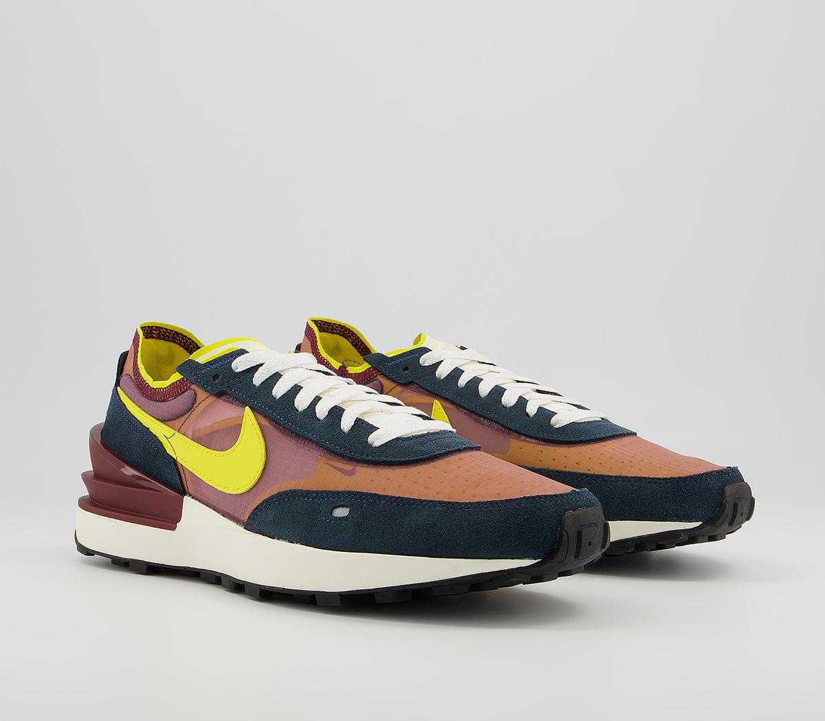 Nike Waffle One Trainers M Nike Waffle One Trainers M Dark Beetroot Yellow Strike Armory Navy