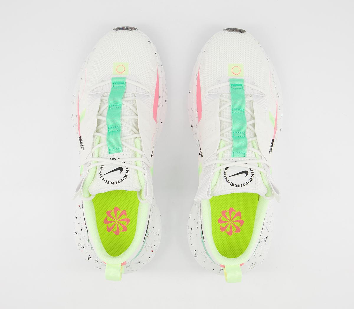 NikeCrater Impact TrainersWhite Black Green Sunset Pulse Barley Volt