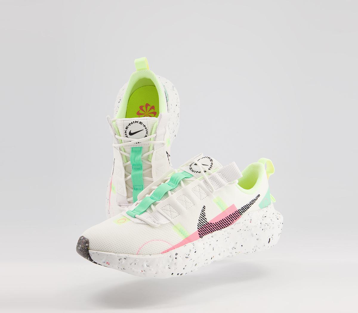 NikeCrater Impact TrainersWhite Black Green Sunset Pulse Barley Volt