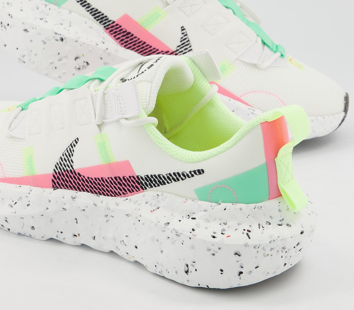 NikeCrater Impact TrainersWhite Black Green Sunset Pulse Barley Volt