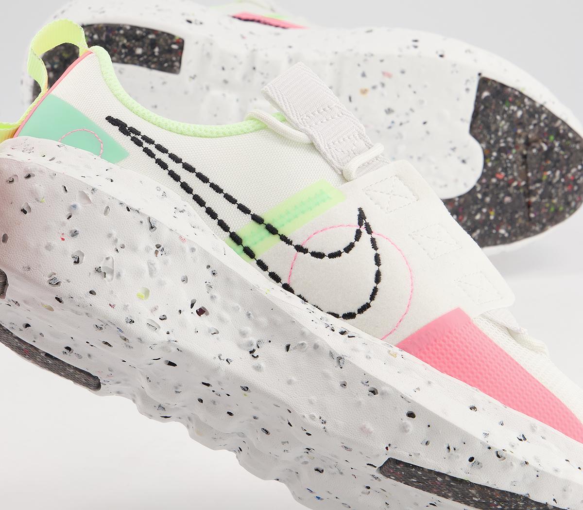 NikeCrater Impact TrainersWhite Black Green Sunset Pulse Barley Volt