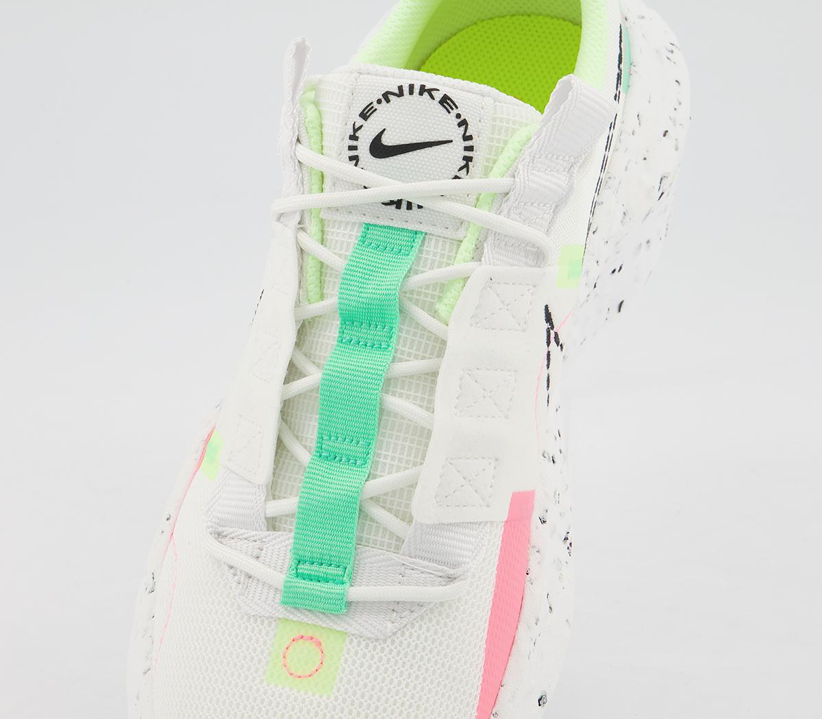 nike crater impact summit white green glow