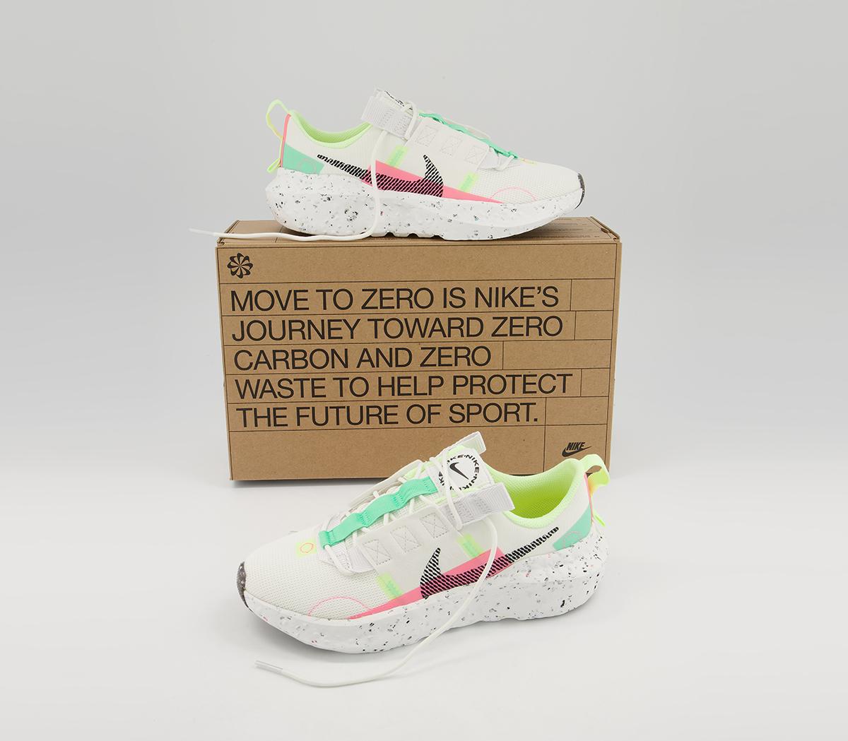NikeCrater Impact TrainersWhite Black Green Sunset Pulse Barley Volt