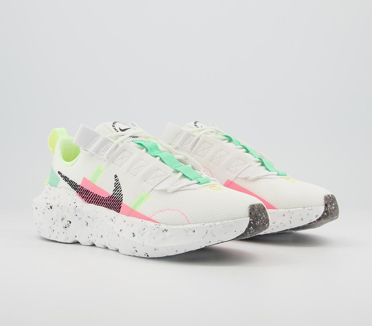 NikeCrater Impact TrainersWhite Black Green Sunset Pulse Barley Volt