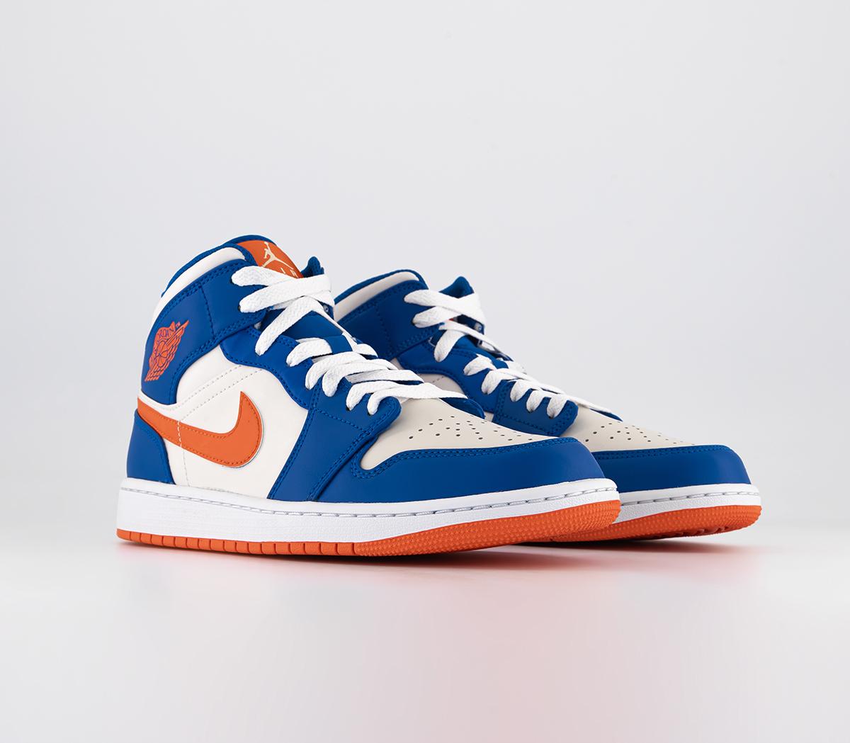 white blue orange jordan 1