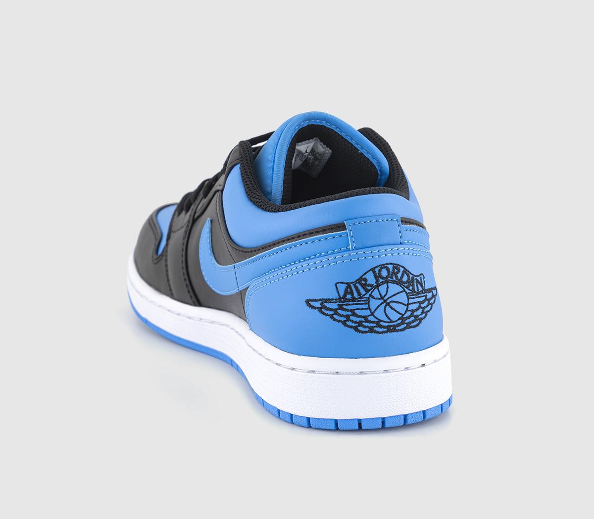 Jordan Air Jordan 1 Low Trainers Black University Blue White