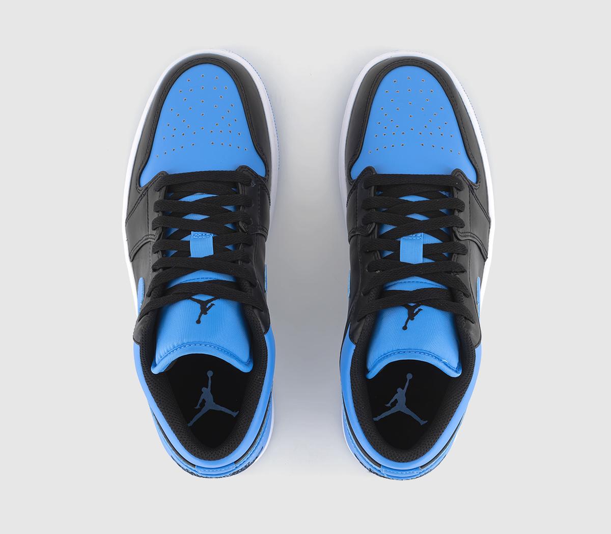 Jordan Air Jordan 1 Low Trainers Black University Blue White