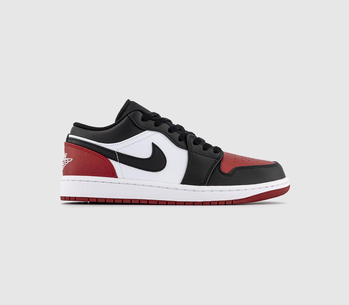 Air 1 Low Trainers White Black Varisty Red White