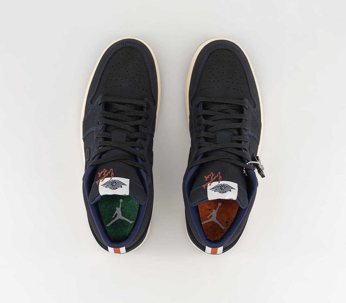 JordanAir Jordan 1 Low TrainersMidnight Navy White