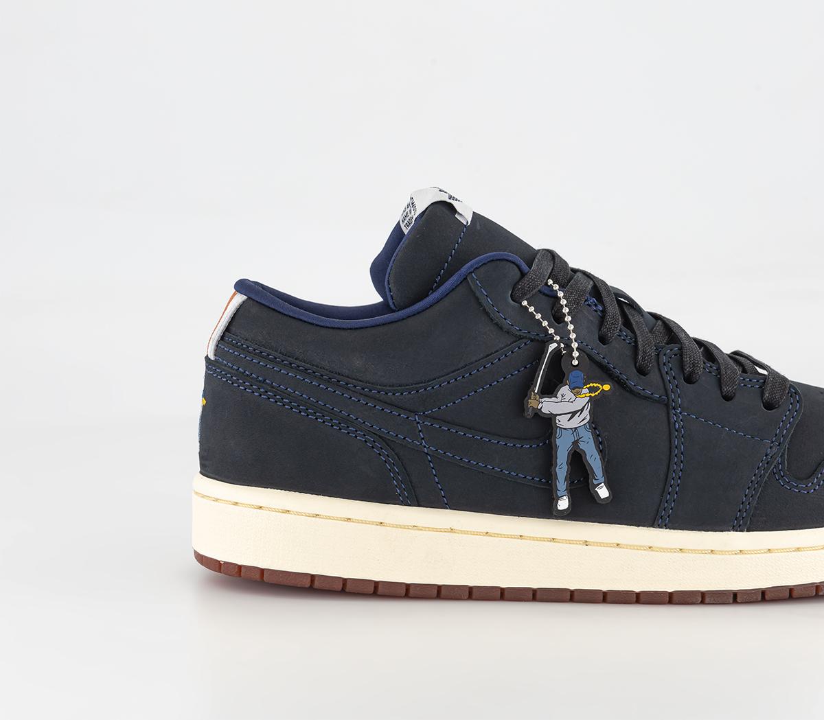 JordanAir Jordan 1 Low TrainersMidnight Navy White