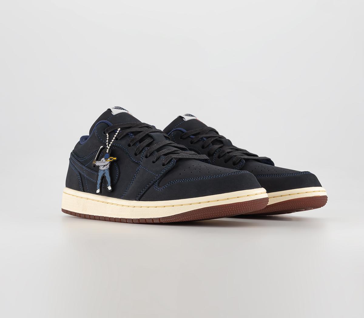 JordanAir Jordan 1 Low TrainersMidnight Navy White