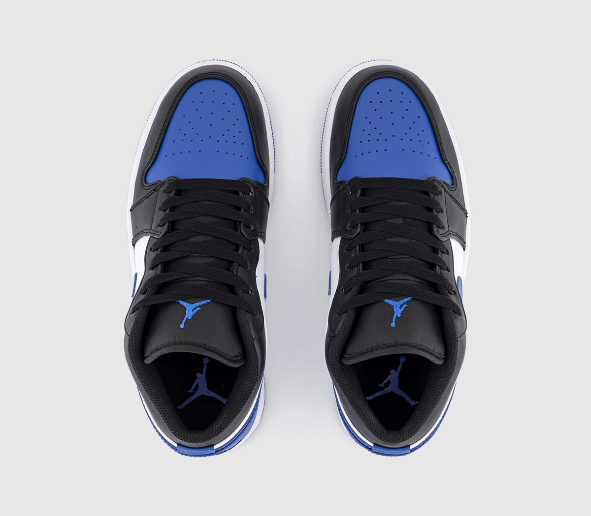 Jordan Air Jordan 1 Low Trainers White Royal Blue Black White - Men's ...