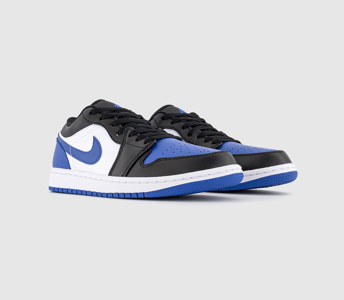 Jordan Air Jordan 1 Low Trainers White Royal Blue Black White - Men's ...