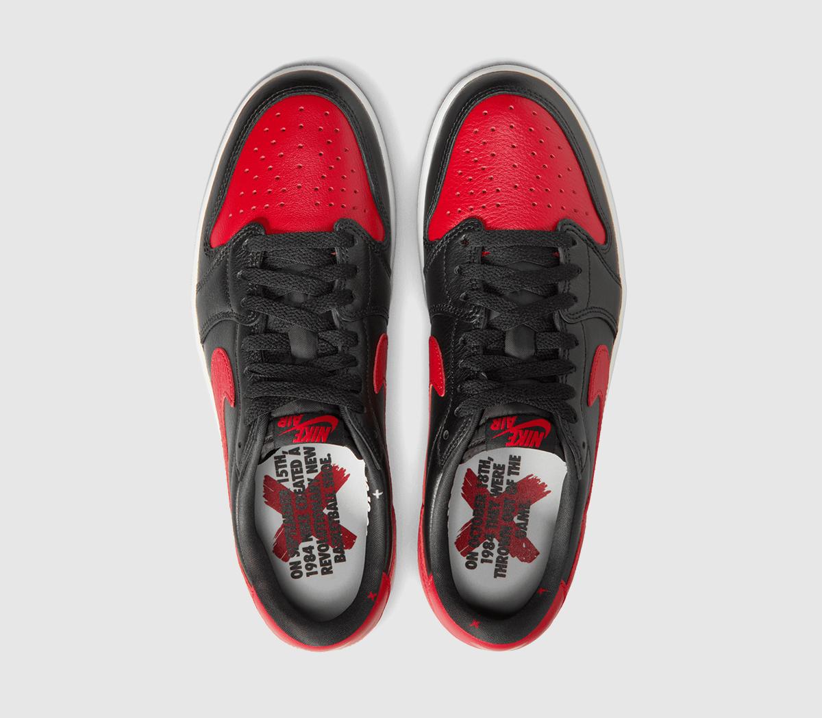 JordanAir Jordan 1 Low OGBlack Black Varsity Red Summit White