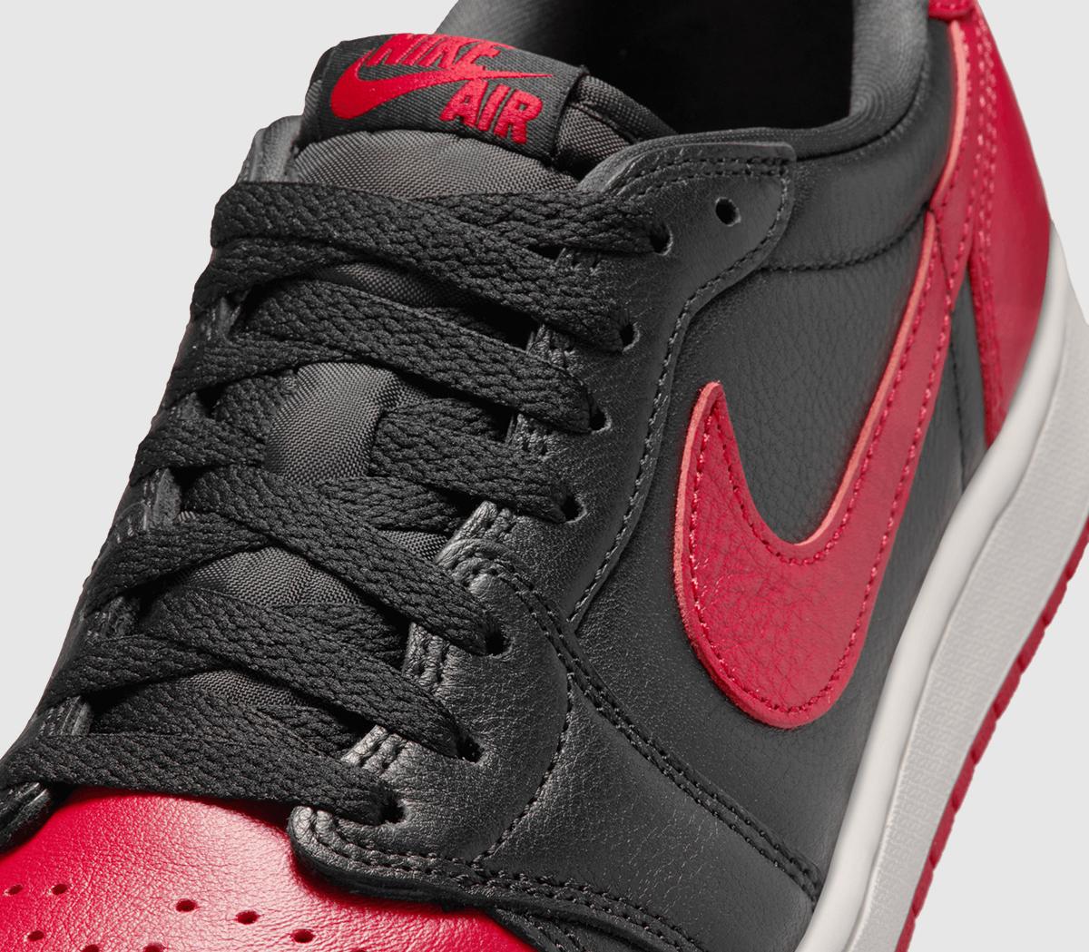 JordanAir Jordan 1 Low OGBlack Black Varsity Red Summit White