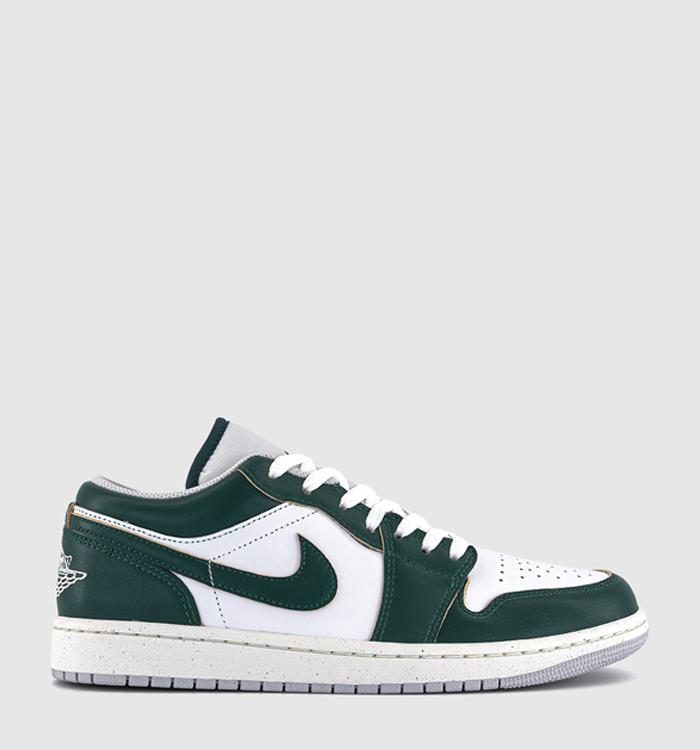 Jordan Air Jordan 1 Low Trainers Oxidized Green White Sail Men s Trainers