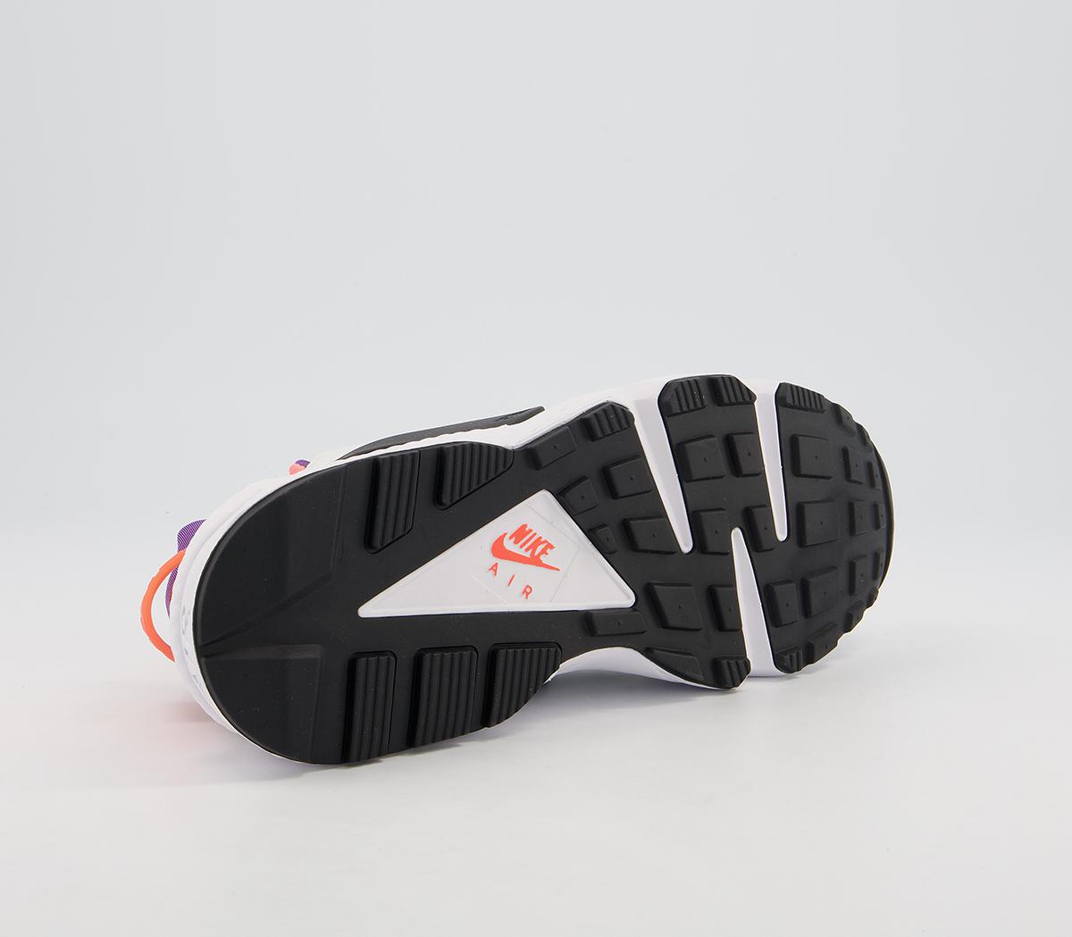 Nike Air Huarache Trainers Nike Air Huarache Trainers White Purple Bright Mango Black