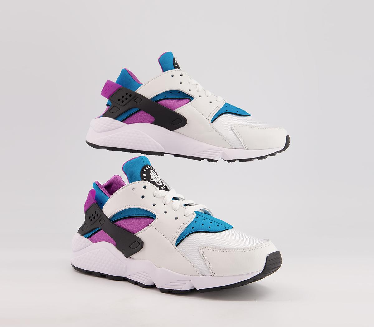 Nike Air Huarache Trainers Nike Air Huarache Trainers White Aquatone Deep Magenta Black