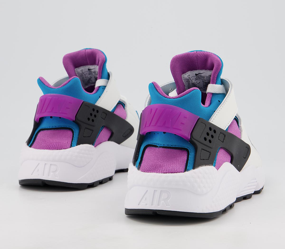 Nike Air Huarache Trainers Nike Air Huarache Trainers White Aquatone Deep Magenta Black