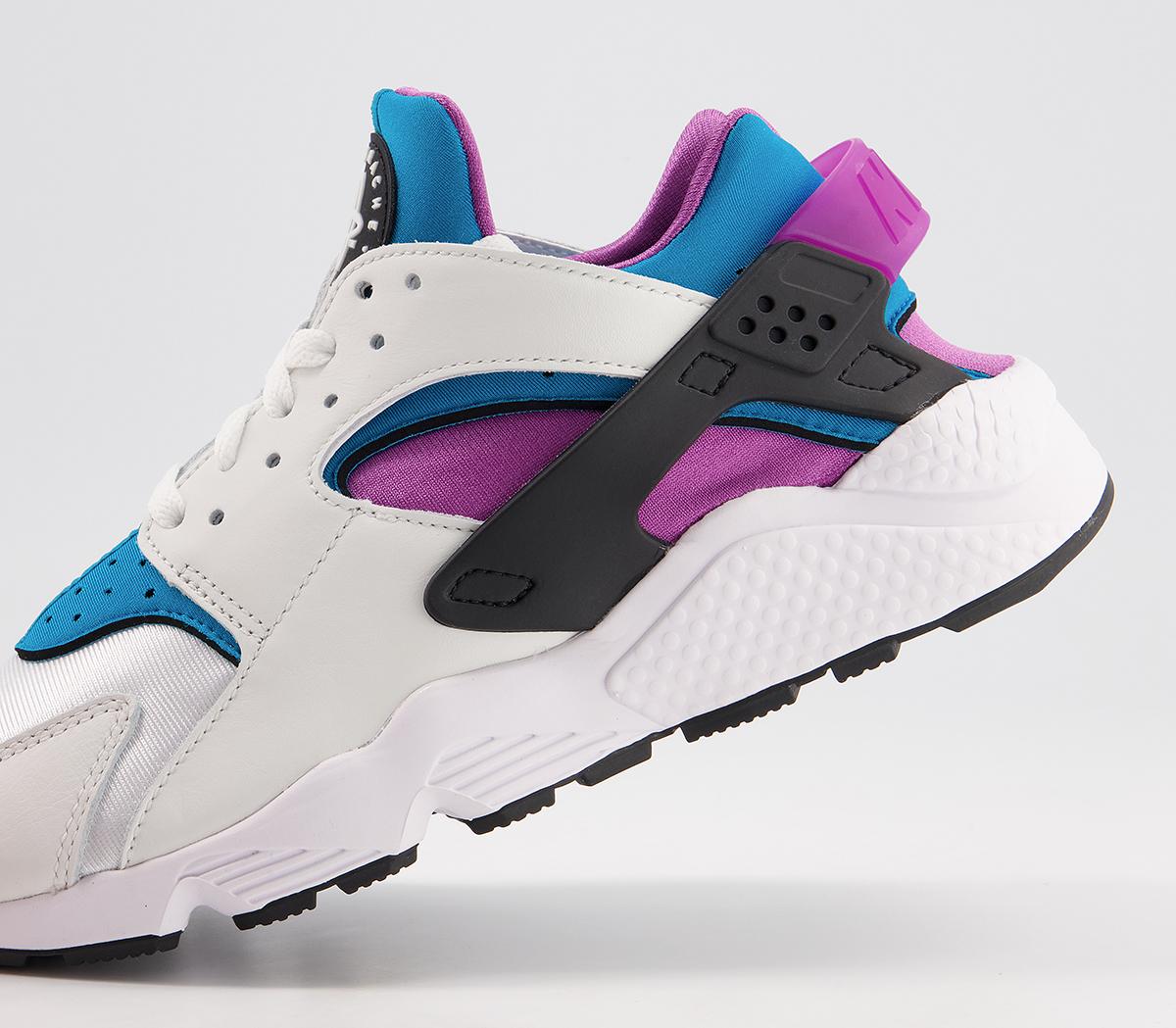 Nike Air Huarache Trainers Nike Air Huarache Trainers White Aquatone Deep Magenta Black