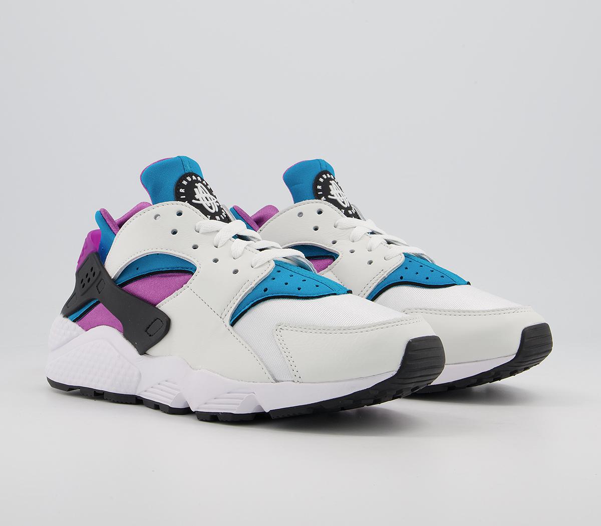 Nike Air Huarache Trainers Nike Air Huarache Trainers White Aquatone Deep Magenta Black