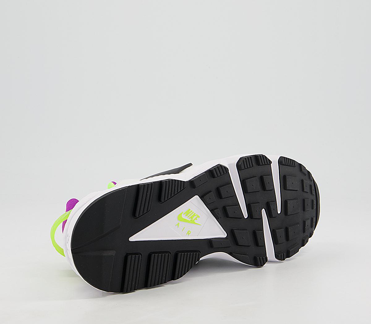 Nike Air Huarache Trainers M Nike Air Huarache Trainers M White Neon Yellow Magenta