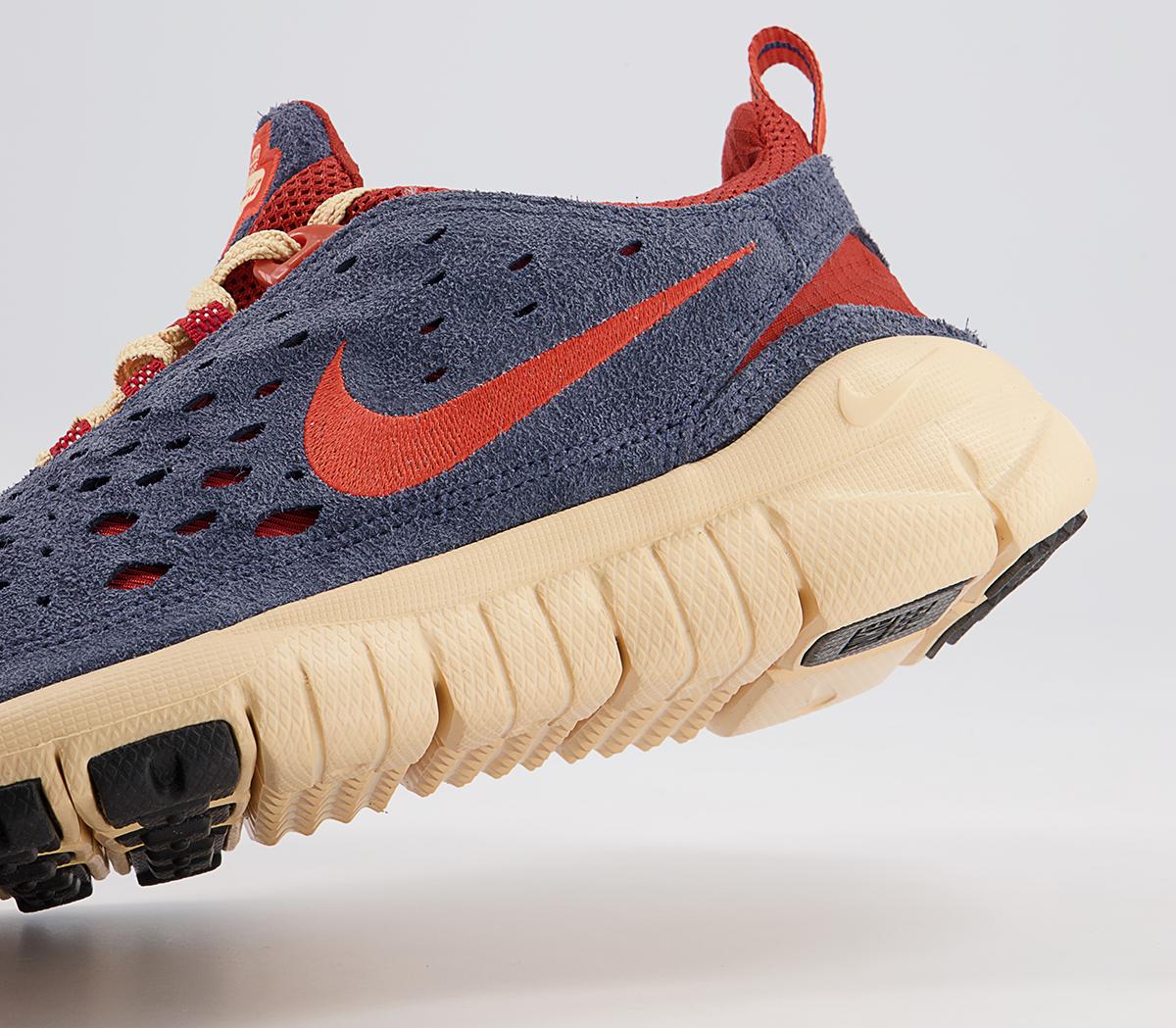 Nike Free Run Trail Trainers Nike Free Run Trail Trainers Thunder Blue Orange Cinnabar Canvas