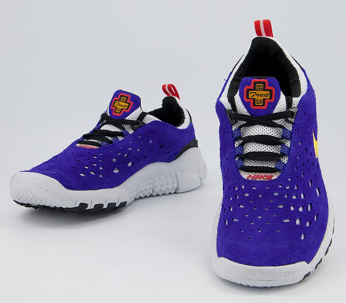 Nike Free Run Trail Trainers Nike Free Run Trail Trainers Concord Taxi Habanero Red White Black