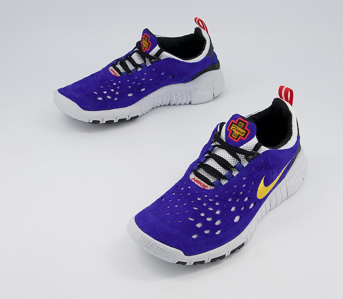 Nike Free Run Trail Trainers Nike Free Run Trail Trainers Concord Taxi Habanero Red White Black