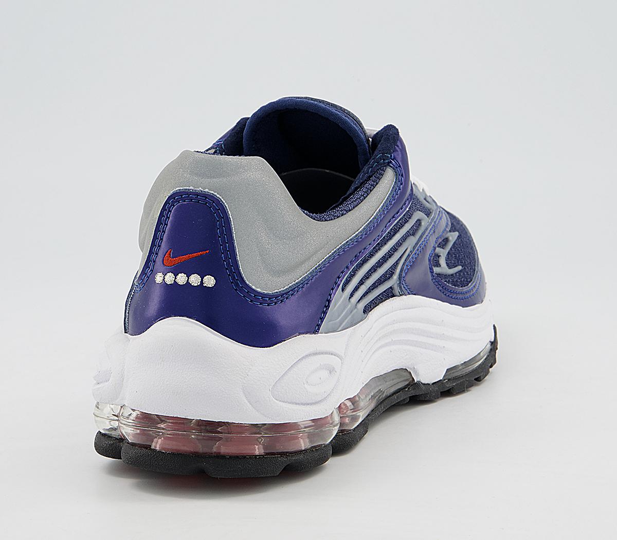 Nike Air Max Tn 99 Trainers Midnight Navy Dragon Red Metallic Silver ...