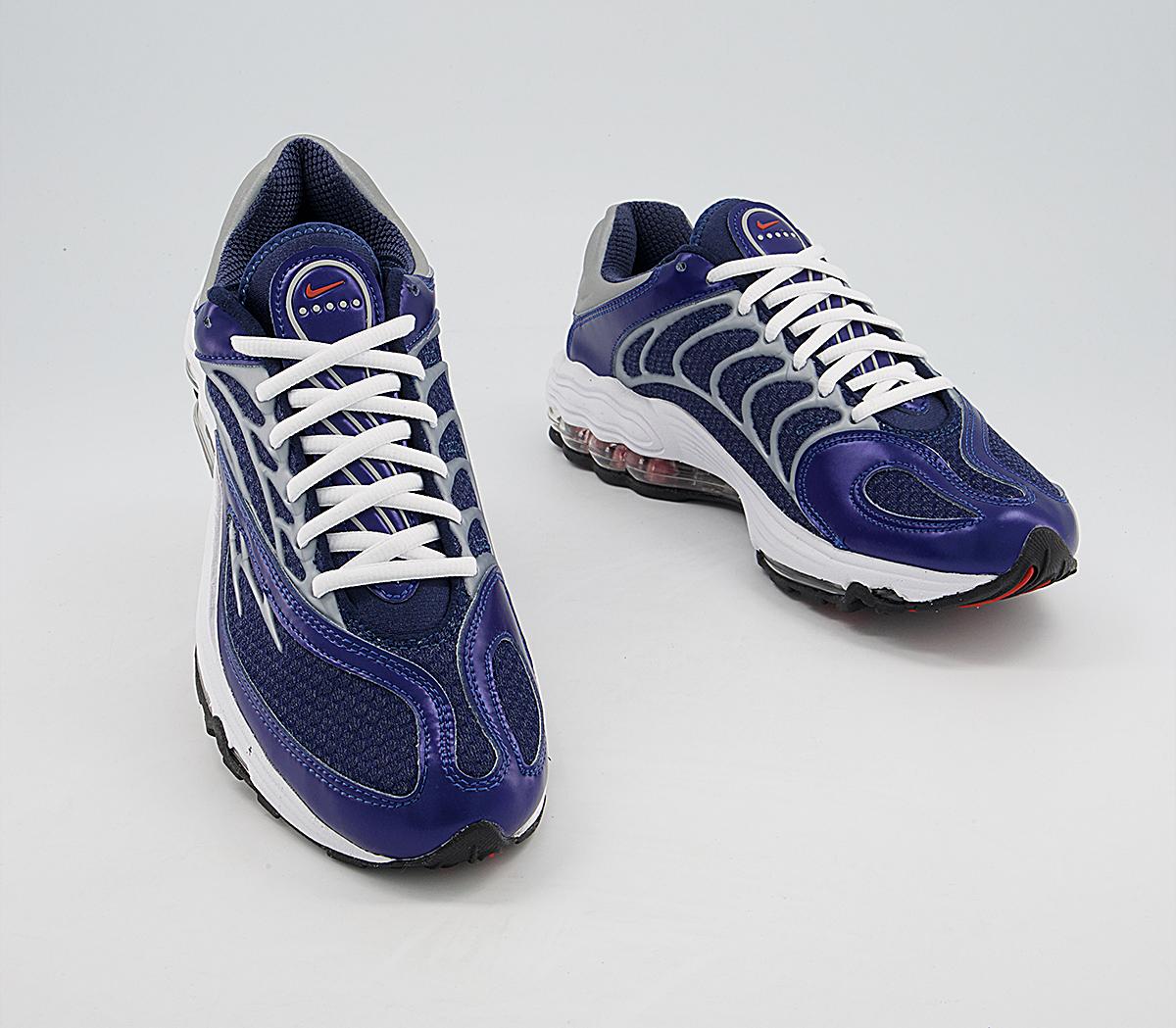 Nike Air Max Tn 99 Trainers Nike Air Max Tn 99 Trainers Midnight Navy Dragon Red Metallic Silver
