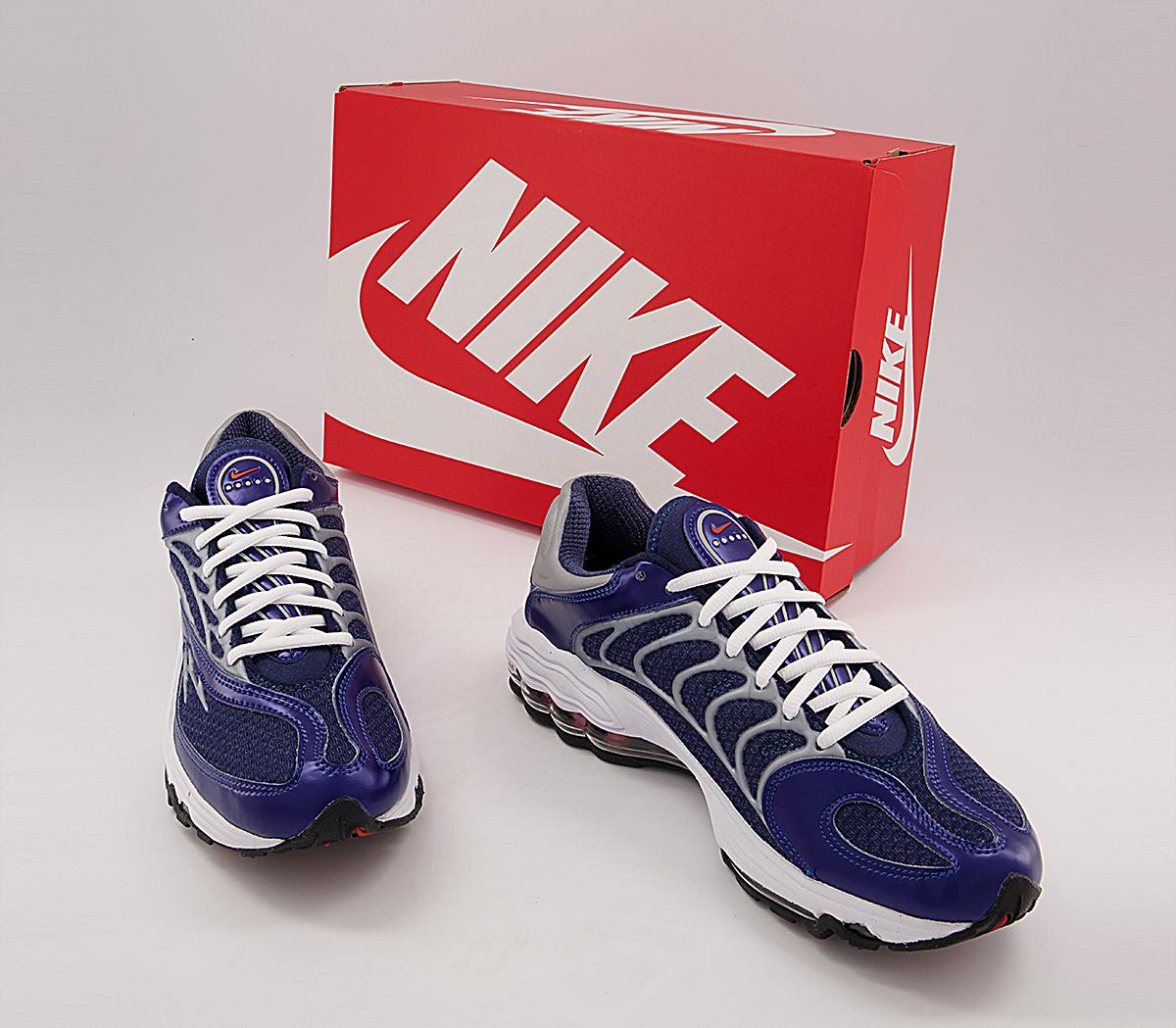 Nike Air Max Tn 99 Trainers Nike Air Max Tn 99 Trainers Midnight Navy Dragon Red Metallic Silver