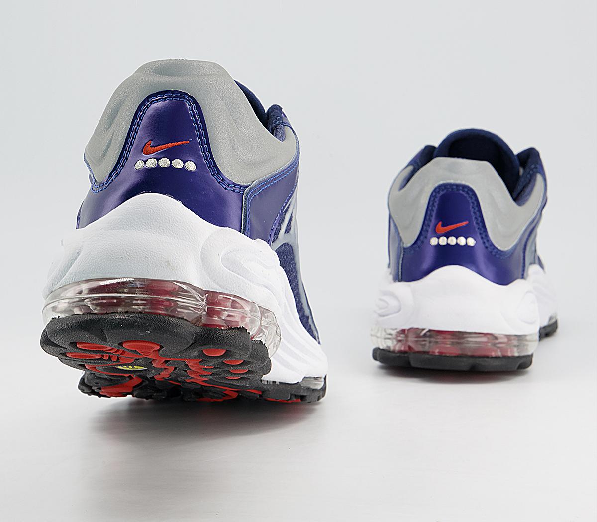 Nike Air Max Tn 99 Trainers Nike Air Max Tn 99 Trainers Midnight Navy Dragon Red Metallic Silver