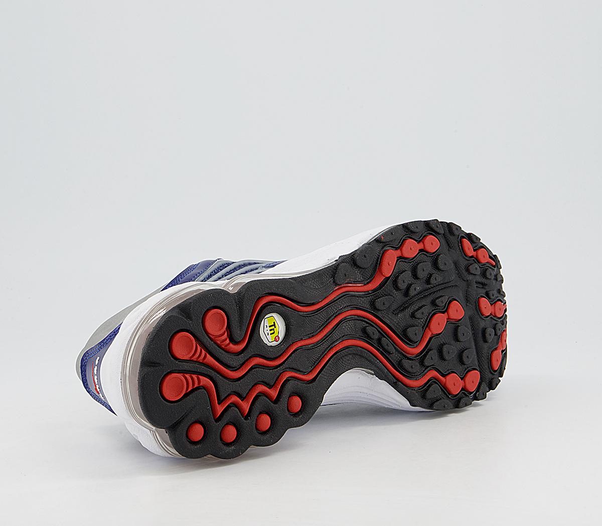 Nike Air Max Tn 99 Trainers Nike Air Max Tn 99 Trainers Midnight Navy Dragon Red Metallic Silver