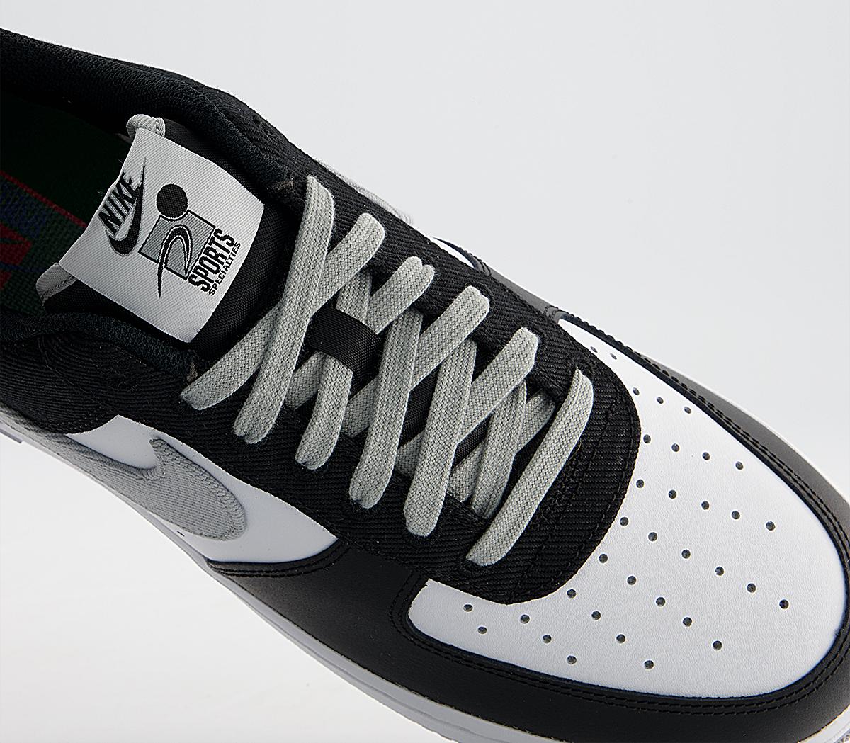 NikeAir Force 1 Lv8 TrainersBlack Silver White Pine Green Silver