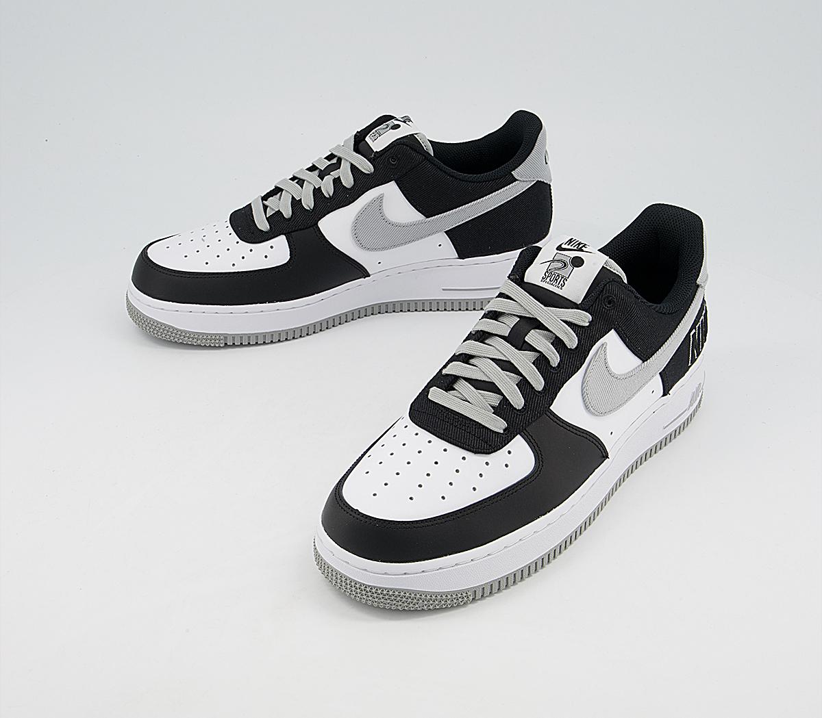 NikeAir Force 1 Lv8 TrainersBlack Silver White Pine Green Silver