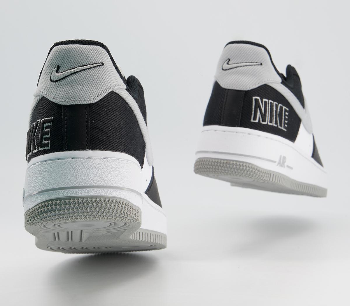 NikeAir Force 1 Lv8 TrainersBlack Silver White Pine Green Silver