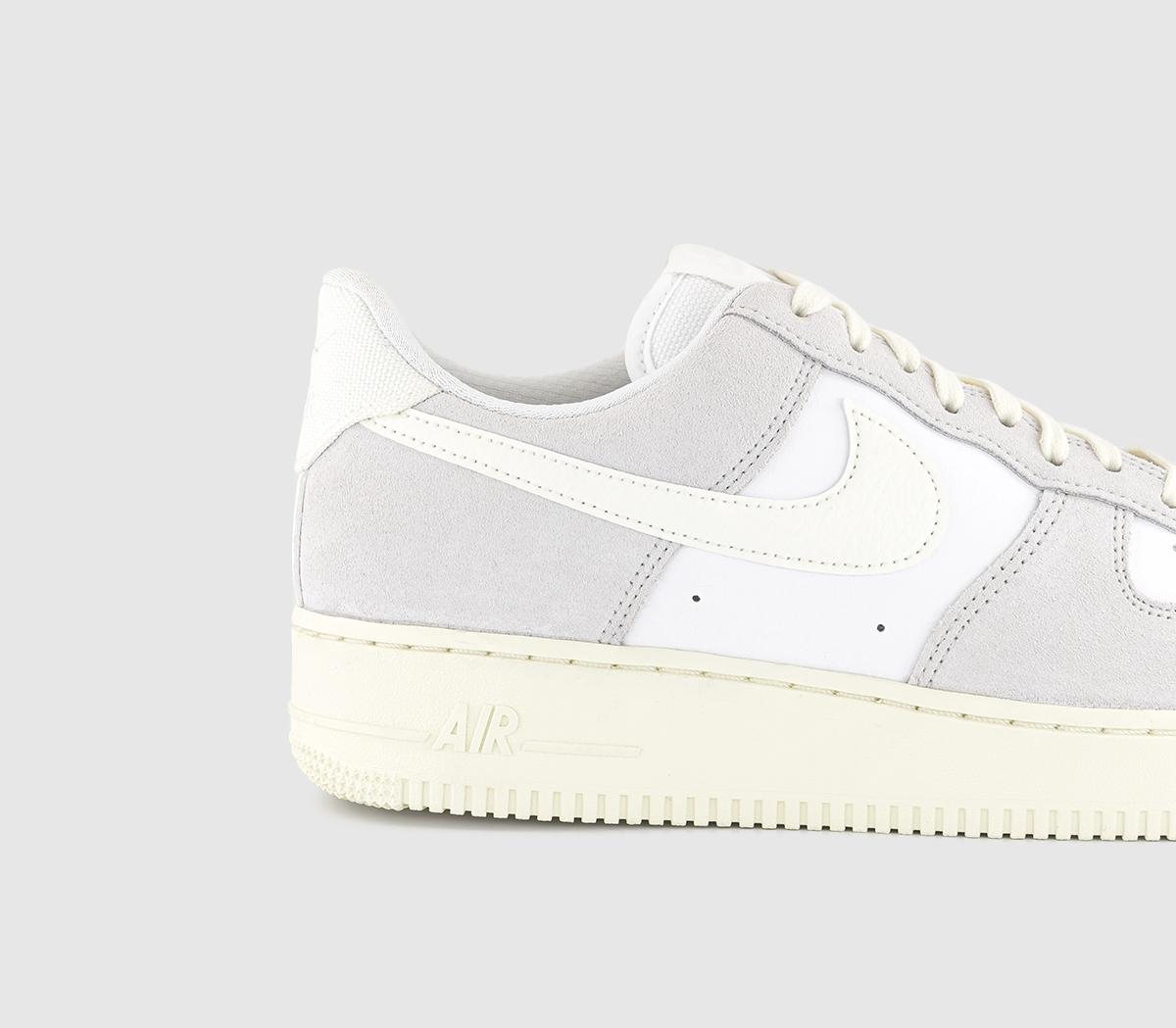 NikeAir Force 1 Lv8 Trainers White Sail Platinum Tint