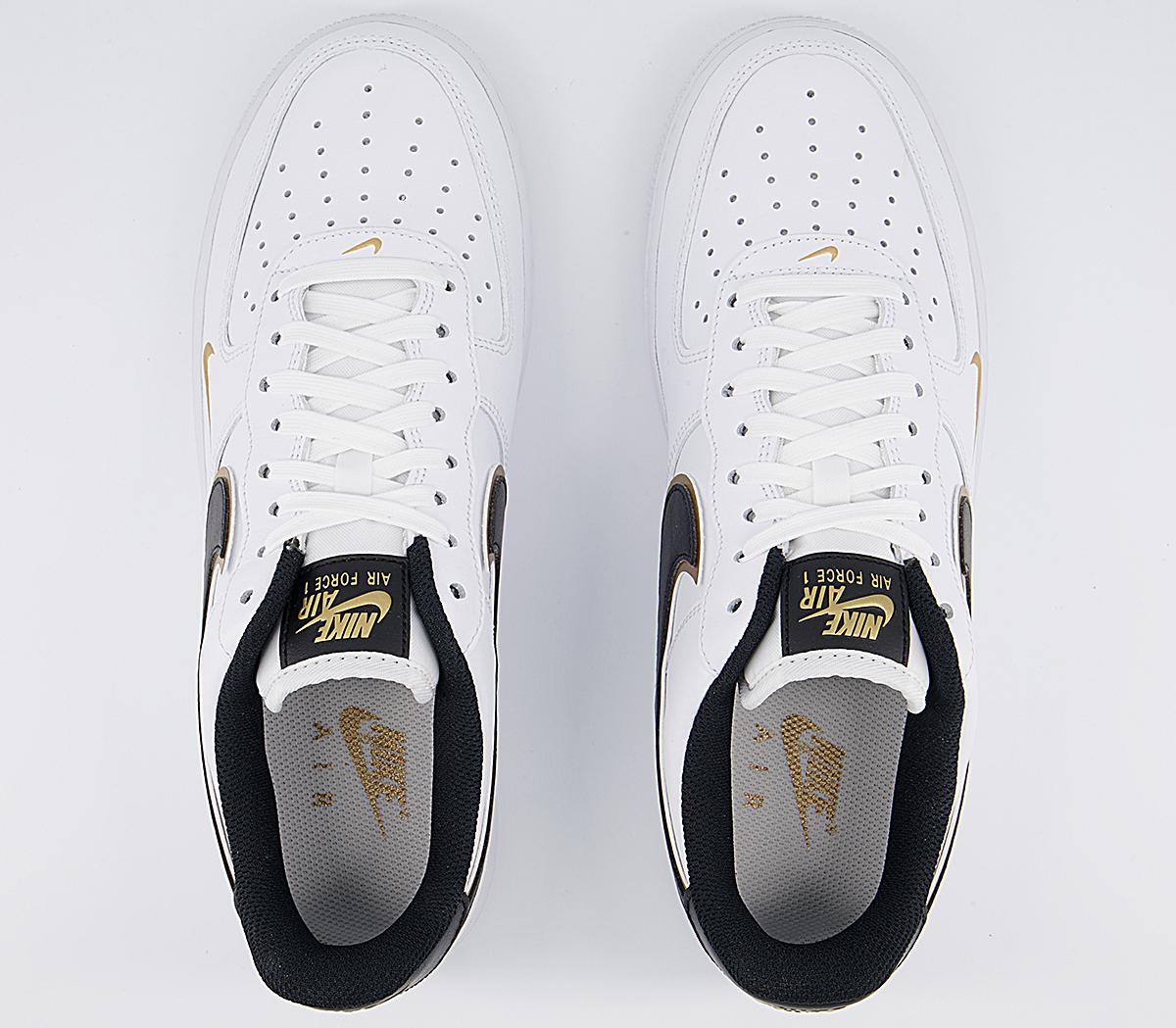 Nike Air Force 1 Lv8 Trainers White Black Metallic Gold White