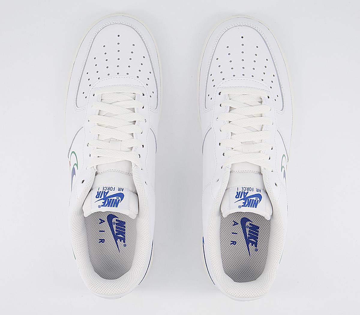 air force 1 lv8 trainers white green noise game royal